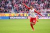 SC Freiburg's Vincenzo Grifo celebrates scoring a goal, during a German Bundesliga soccer match between SC Freiburg and Eintracht Frankfurt, in Freiburg im Breisgau, Germany, Sunday, Oct. 19, 2025. (Harry Langer/dpa via AP)