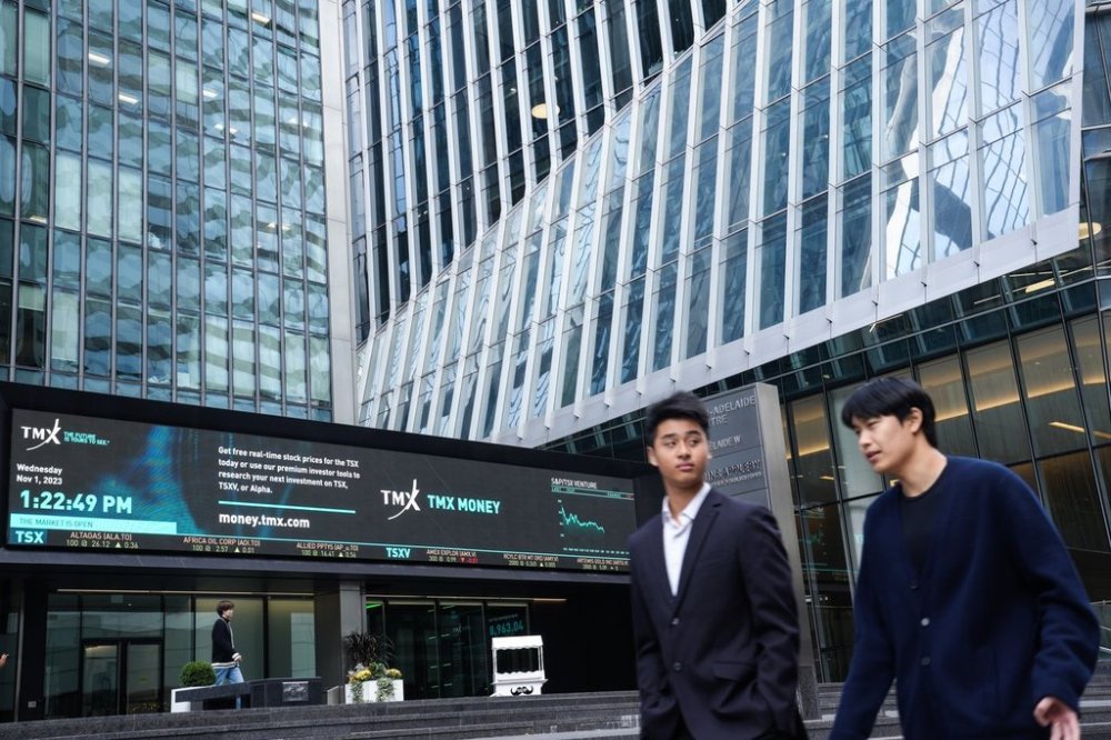 The exterior of the TMX is seen in Toronto, Wednesday, Nov. 1, 2023. THE CANADIAN PRESS/Chris Young