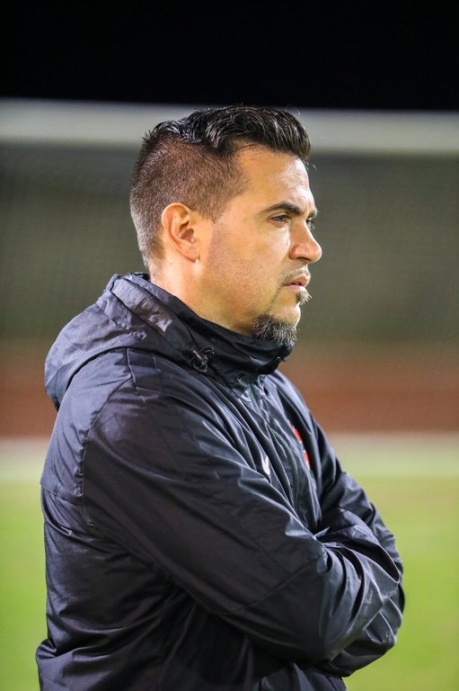 Canada coach Mike Vitulano is shown in this handout photo, on Feb. 16, 2025, during Canada's successful CONCACAF qualifying run to get to the FIFA U-17 World Cup, which kicks off Nov. 3, 2025, in Qatar. THE CANADIAN PRESS/Handout — Canada Soccer (Mandatory Credit)