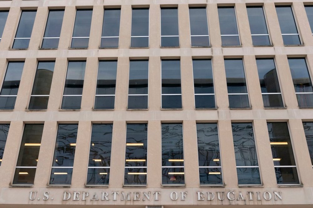 FILE - The U.S. Department of Education building is seen in Washington, on Nov. 18, 2024. (AP Photo/Jose Luis Magana, File)