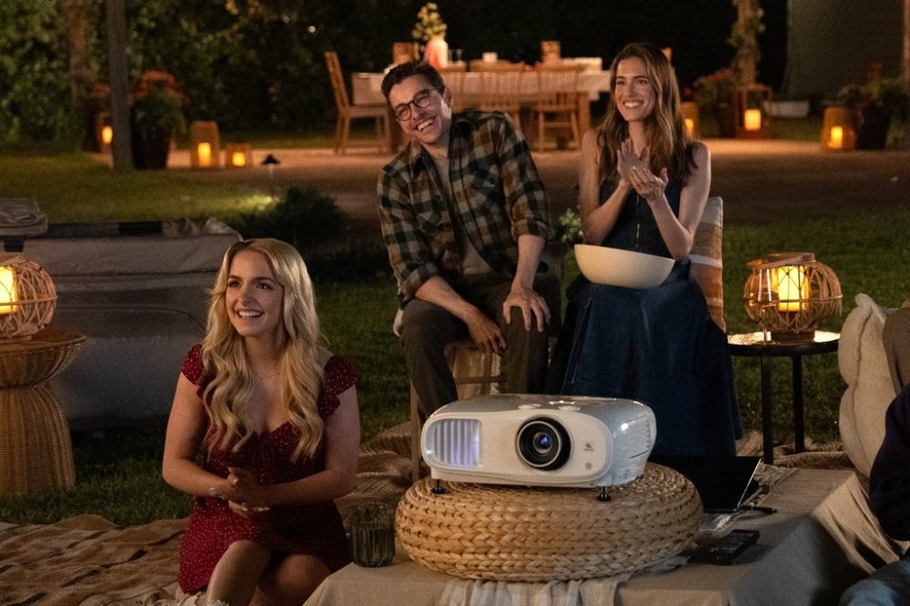 This image released by Paramount Pictures shows McKenna Grace, from left, Dave Franco, and Allison Williams in a scene from