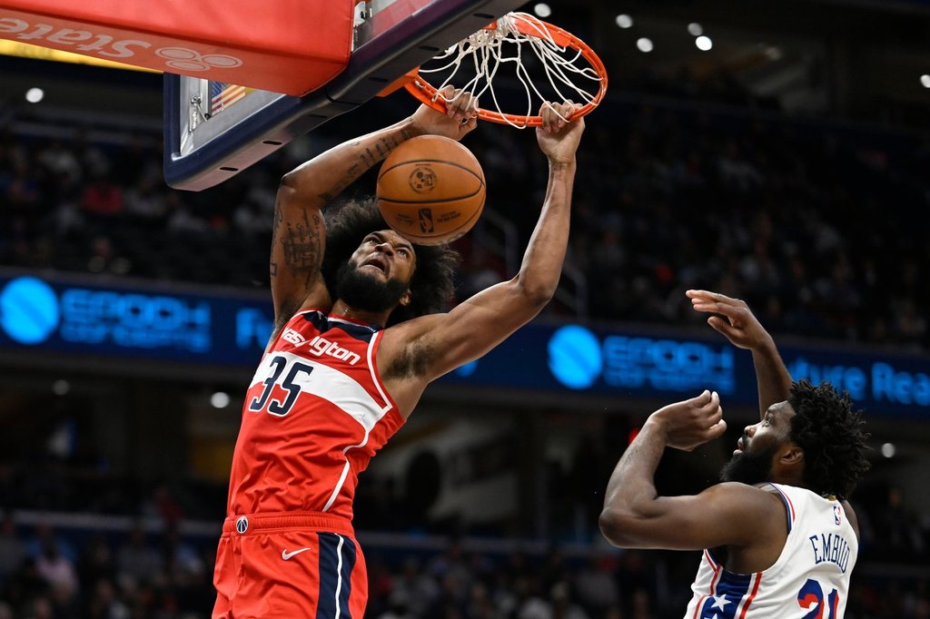 76ers rally in fourth, beat Washington 139-134 in overtime to