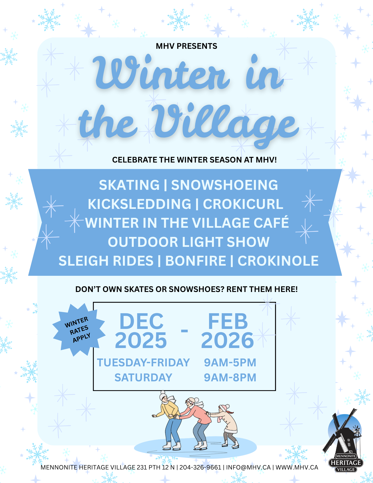 Winter in the Village Flyer – 2025