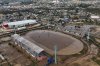 The stadium in Montego Bay, Jamaica, is flooded Friday, Oct. 31, 2025, in the aftermath of Hurricane Melissa. THE CANADIAN PRESS/AP-Matias Delacroix