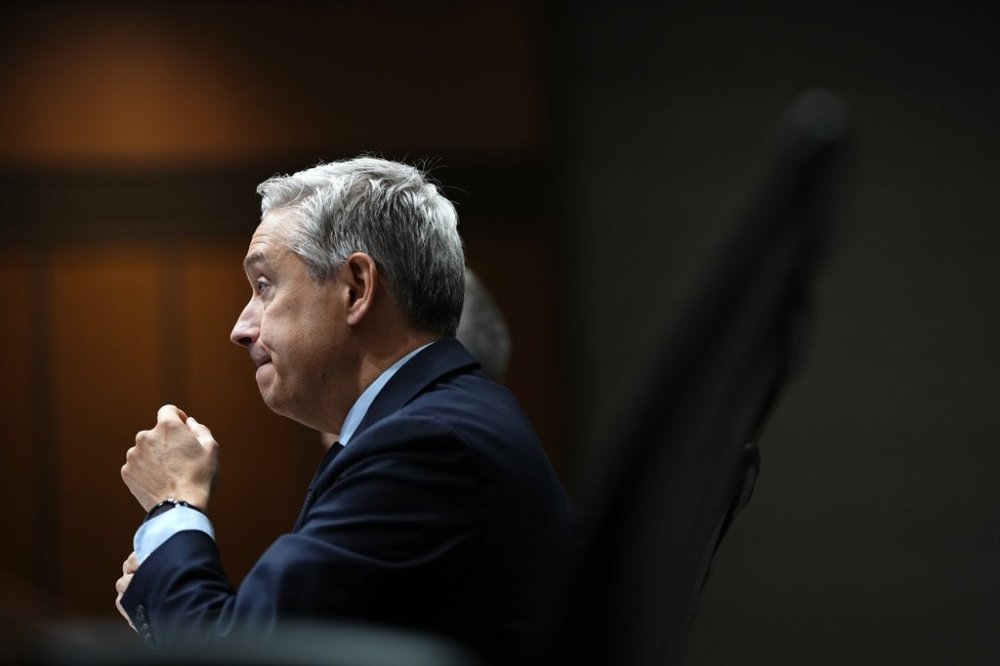 Minister of Finance and National Revenue Francois-Philippe Champagne prepares to appear before the Standing Committee on Finance on Parliament Hill in Ottawa, on Monday, Oct. 6, 2025. THE CANADIAN PRESS/Justin Tang