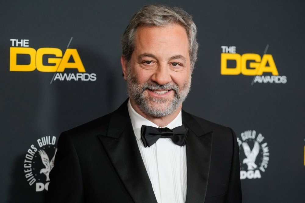 FILE - Judd Apatow arrives at the 77th Directors Guild of America Awards on Saturday, Feb. 8, 2025, in Beverly Hills, Calif. (AP Photo/Chris Pizzello, File)
