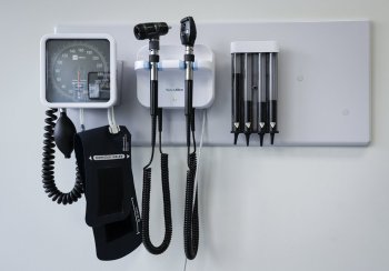 Medical tools are pictured in an exam room at a health clinic in Calgary, Friday, July 14, 2023. THE CANADIAN PRESS/Jeff McIntosh