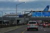 An United Airlines flight arrives at O'Hare International Airport in Chicago, Monday, Nov. 3, 2025. (AP Photo/Nam Y. Huh)