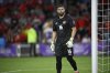 Canada goalkeeper Maxime Crepeau (16) sets up for a play against Chile during the first half of a Copa America Group A soccer match, Saturday, June 29, 2024, in Orlando, Fla. (AP Photo/Phelan M. Ebenhack)