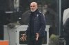 Fiorentina's head coach Stefano Pioli gestures during the Serie A soccer match between Inter Milan and Fiorentina in Milan, Italy, Wednesday, Oct. 29, 2025. (AP Photo/Antonio Calanni)