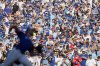 The crowd looks on as Toronto Blue Jays pitcher Trey Yesavage (39) works against the New York Yankees during first inning MLB American League Division Series baseball action in Toronto, Sunday, Oct. 5, 2025. THE CANADIAN PRESS/Nathan Denette