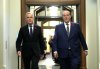 Prime Minister Mark Carney walks with MP Chris d'Entremont, who crossed the floor from Conservative caucus to join the Liberals, to a meeting of the Liberal Caucus on Parliament Hill in Ottawa, on Wednesday, Nov. 5, 2025. THE CANADIAN PRESS/Justin Tang
