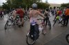 Participants prepare for the Naked Bike Ride protest on Sunday, Oct. 12, 2025, in Portland, Ore. (AP Photo/Jenny Kane)