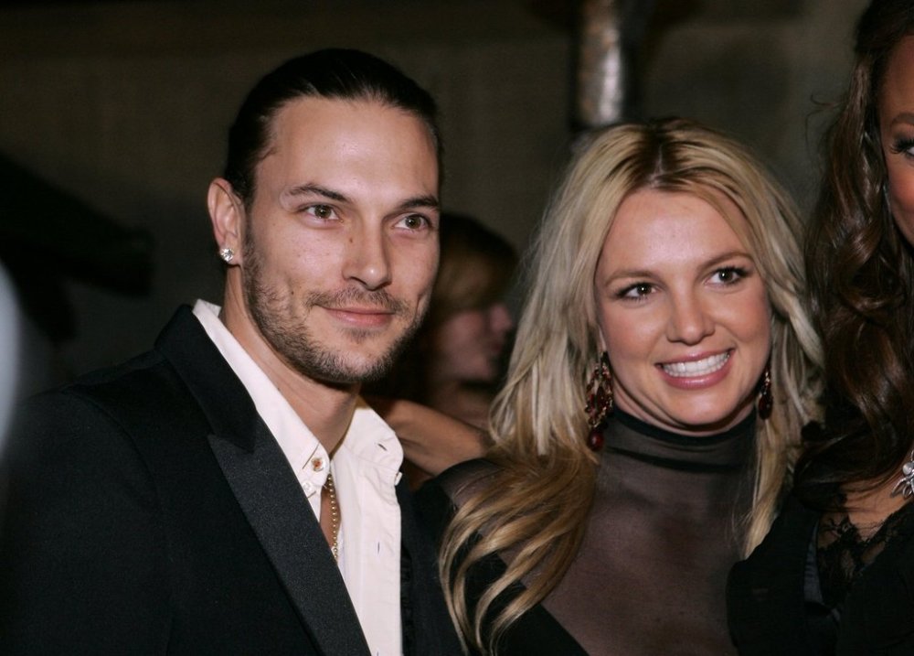FILE - Britney Spears, right, and her husband Kevin Federline arrive for a post Grammy party in Beverly Hills, Calif., on Feb. 8, 2006. (AP Photo/Danny Moloshok, File)