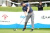 Max Greyserman of the U.S. tees off on the 17th hole during the first round of the Baycurrent Classic golf tournament at the Yokohama Country Club in Yokohama, near Tokyo, Thursday, Oct. 9, 2025. (AP Photo/Hiro Komae)