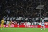 PAOK's fans display a banner that reads 