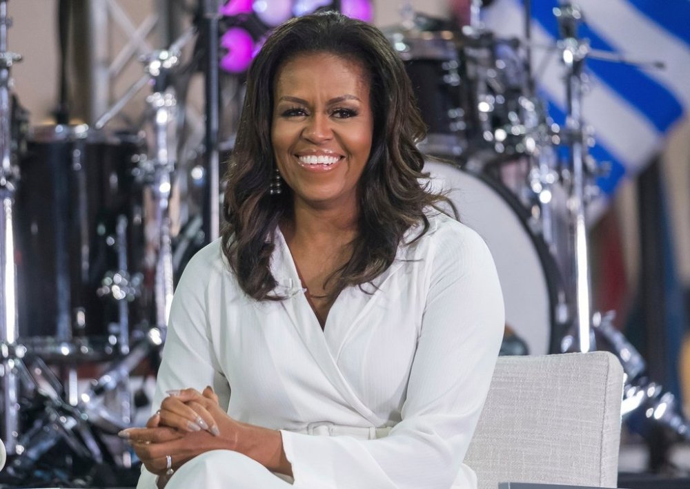FILE - In this Oct. 11, 2018, file photo, Michelle Obama participates in the International Day of the Girl on NBC's