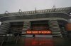 FILE - Rain falls on San Siro Stadium, venue for the opening ceremony of the Milan Cortina 2026 Winter Olympics, in Milan, Italy, Monday, Jan. 27, 2025. (AP Photo/Luca Bruno, File)