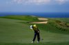 FILE - Hideki Matsuyama of Japan, hits on the 13th hole during the final round of The Sentry golf event, Jan. 5, 2025, at Kapalua Plantation Course in Kapalua, Hawaii. (AP Photo/Matt York, File)
