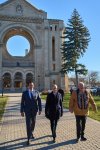 Premier of Manitoba Wab Kinew, left to right, Prime Minister Mark Carney, and Manitoba Métis Federation President David Chartrand attend the Louis Riel Commemoration Event in Winnipeg on Sunday Nov. 16, 2025 at the Saint Boniface Cathedral. THE CANADIAN PRESS/David Lipnowski
