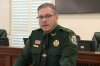 Indian River County Sheriff Eric Flowers speaks during a news conference on Friday, Nov. 21, 2025 in Vero Beach, Fla. (WPBF via AP)