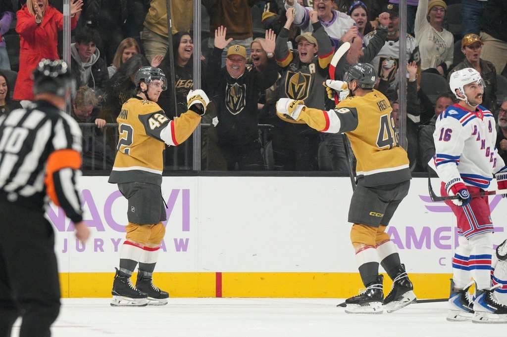 Bowman scores on power play again as Golden Knights hold off Rangers 3 ...