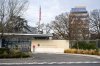 A view of the US Permanent Mission, in Geneva, Switzerland, Sunday, Nov. 23, 2025. (Martial Trezzini/Keystone via AP)
