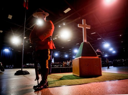 JOHN WOODS / FREE PRESS
Remembrance Day ceremony at the Winnipeg convention centre Tuesday, November 11, 2025. 

Reporter: scott