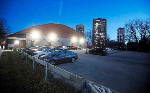 JOHN WOODS / WINNIPEG FREE PRESS
Homeless encampment behind the Granite Curling Club Tuesday, March 17, 2025. 

Reporter: scott