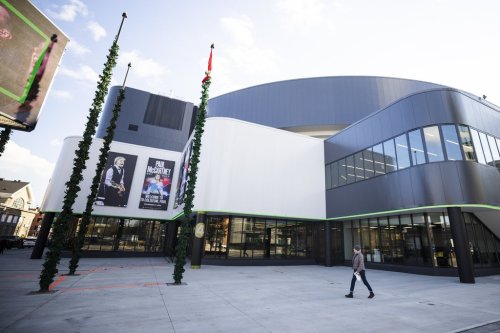 Posters advertising a Paul McCartney concert are displayed at TD Coliseum, the revamped arena project by Oak View Group in downtown Hamilton Wednesday, Nov. 19, 2025. THE CANADIAN PRESS/Nick Iwanyshyn
