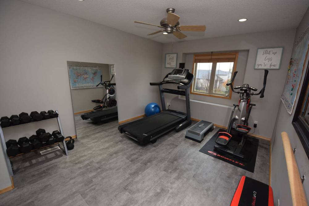 Todd Lewys / Free Press
Currently being used as a home gym, the second-floor bonus room could also be used as a bedroom, media area or office.