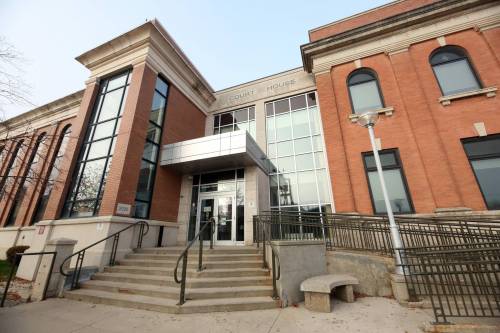 The Brandon courthouse on 11th Street. (Matt Goerzen/The Brandon Sun files)