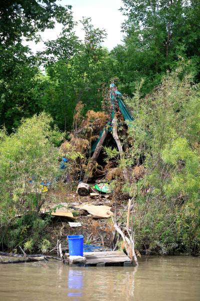 Ruth Bonneville / Free Press files 
                                An encampment near St. John’s Park this summer.