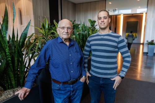 MIKE DEAL / FREE PRESS
                                Louis Balcaen (left) and Harlen Card (right) volunteer on the board of directors at Future Hope, a non-profit that supports men who are leaving prison.