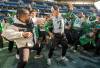 FRANK GUNN / THE CANADIAN PRESS
                                Saskatchewan Roughriders head coach Corey Mace (left) and quarterback Trevor Harris dance during team walk throughs on Saturday ahead of the 112th CFL Grey Cup, in Winnipeg.