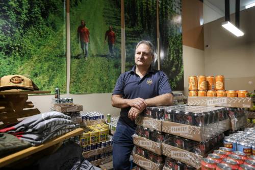 RUTH BONNEVILLE / FREE PRESS 
                                Chris Warwaruk, Farmery Estate Brewery&rsquo;s co-owner
