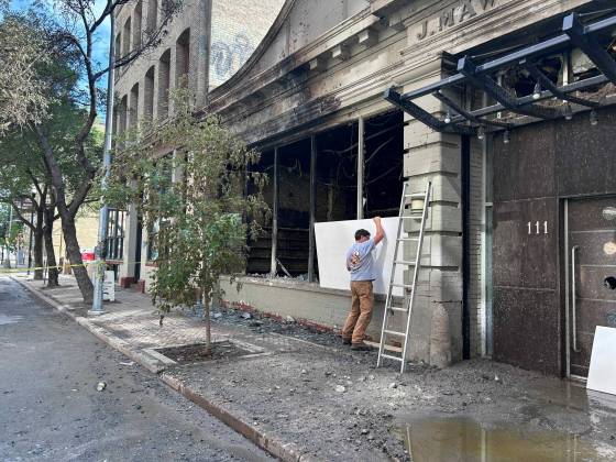 The Exchange Event Centre was among the restaurants and bars that were damaged. (Nicole Buffie / Free Press files)