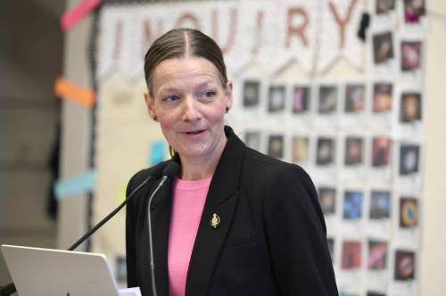 Ruth Bonneville / Free Press
                                Education Minister Tracy Schmidt admits that provincewide teachers’ wage and bargaining harmonization will affect school boards differently — but the government hasn’t yet addressed the issue.