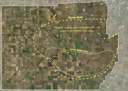 SUPPLIED
                                Consultants for Silex Resource Corp., which has several land claims within the area shown, are holding an open house Wednesday on a proposal to mine silica sand in the Rural Municipality of Macdonald.