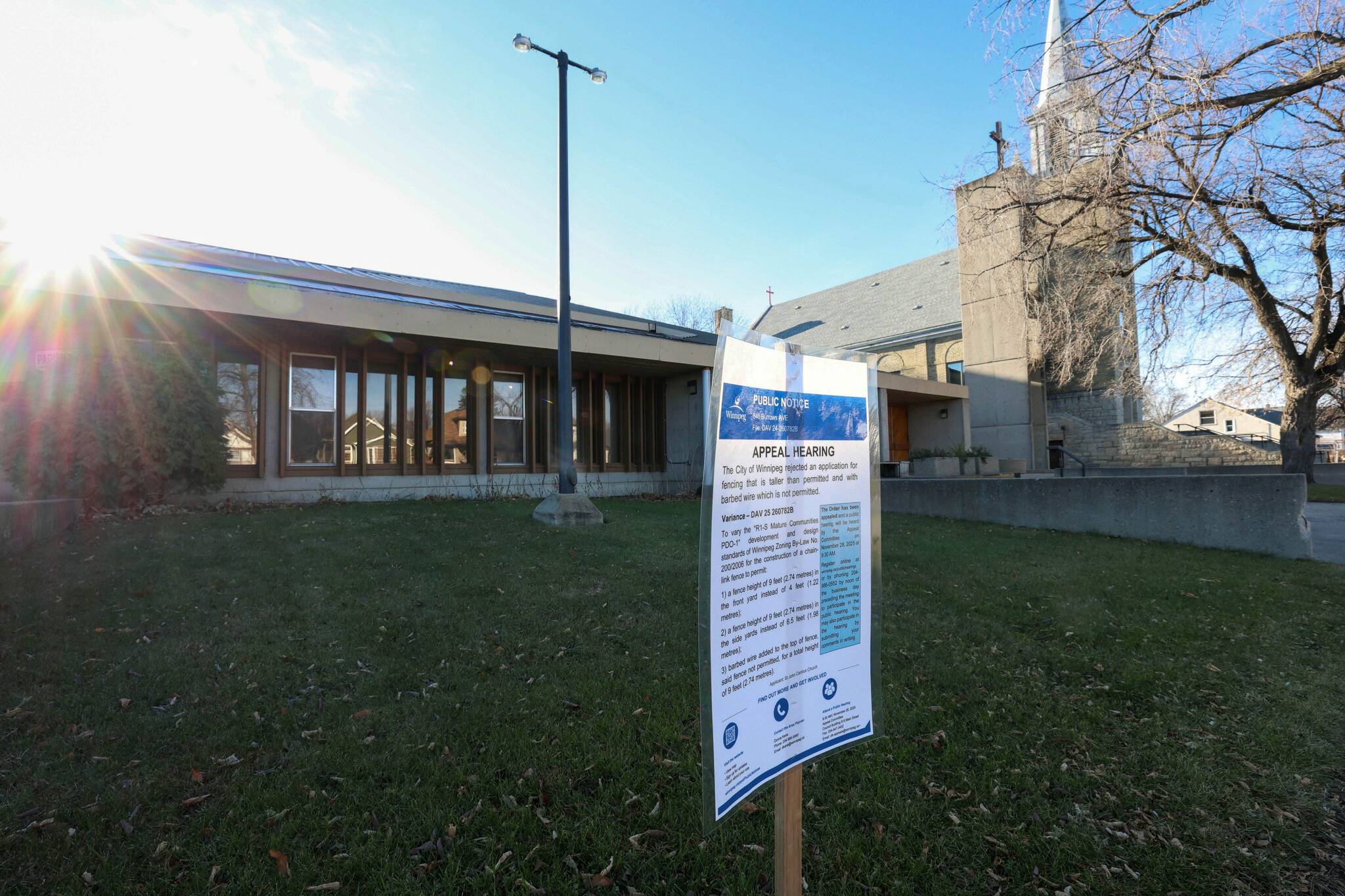 North End church says prayer for fence