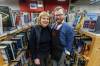 MIKE DEAL / FREE PRESS
                                Wendy Bumsted and son Michael Bumsted, at Whodunit Mystery Bookstore on Lilac Street, have had more difficulty with delays in shipping than the tariffs themselves.