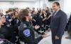Ruth Bonneville / Free Press Files
                                Premier Wab Kinew speaks with paramedic trainees at RRC Polytech in November. Kinew announced a new plan Wednesday to help pay to train emergency medical responders if they agree to work in a rural community for a year.
