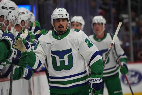 David Zalubowski / THE CANADIAN PRESS FILES
                                Carolina Hurricanes centre Seth Jarvis scored his team-leading 12th goal of the year against the New York Rangers on Wednesday. The Winnipeg product is as popular as ever in Raleigh.