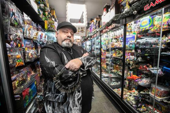 Michael Paille is the owner of Cobra Collectibles and executive director at Sargent Business Community. (Mikaela MacKenzie / Free Press)