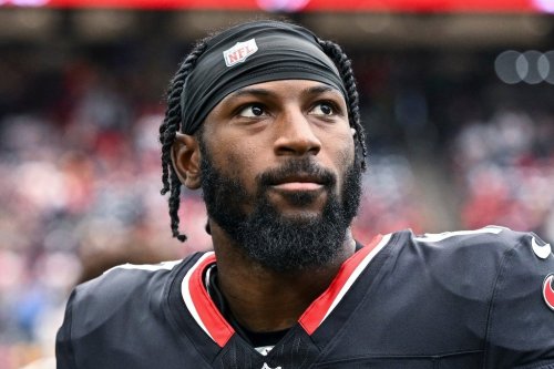 FILE - Houston Texans cornerback Kris Boyd, currently a player with the New York Jets, looks on prior to an NFL football game against the Tennessee Titans, Nov 24, 2024, in Houston. (AP Photo/Maria Lysaker, File)