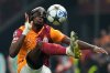 Galatasaray's Victor Osimhen controls the ball during the Champions League opening phase soccer match between Galatasaray and Bodo Glimt, in Istanbul, Turkey, Wednesday, Oct. 22, 2025. (AP Photo/Khalil Hamra)