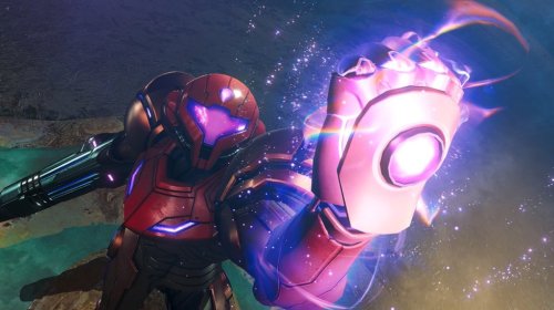 Samus Aran, the main character of Nintendo's Metroid series of videogames, is seen in a screenshot handout from the series' newest entry, 