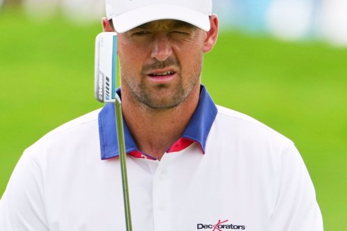 FILE - Victor Perez, of France, lines up a putt on the first hole during the third round of the U.S. Open golf tournament at Oakmont Country Club, June 14, 2025, in Oakmont, Pa. (AP Photo/Gene J. Puskar, File)