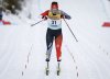 Canada's Katherine Stewart-Jones skis during the women's 20 km mass start classic World Cup cross country skiing event in Canmore, Alta., Sunday, Feb. 11, 2024. THE CANADIAN PRESS/Jeff McIntosh