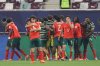Portugal players celebrate a goal during the FIFA U17 World Cup final soccer match between Portugal and Austria in Doha, Qatar, on Thursday, Nov. 27, 2025. (AP Photo/Hussein Sayed)